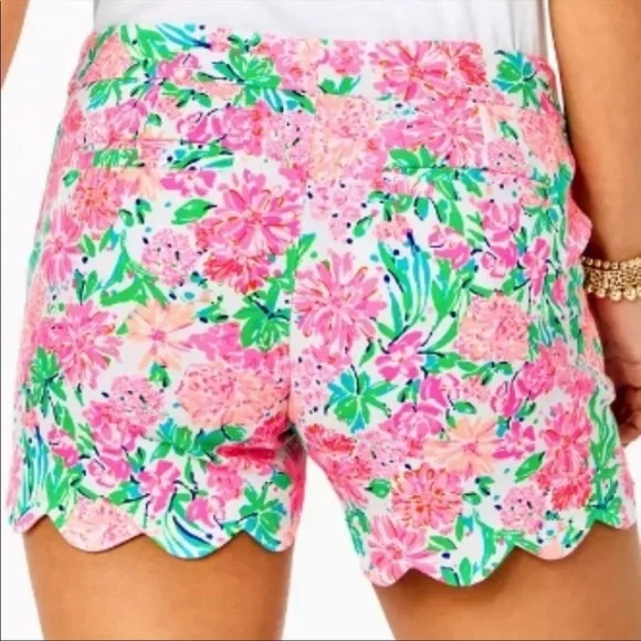 Lilly Pulitzer Resort White That's What I Herd 5" Buttercup Knit Short NWT 10 - Picture 3 of 9